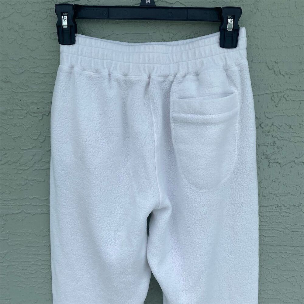 Lazy Rabbit White Fleece Joggers Xs Elastic Waist… - image 8